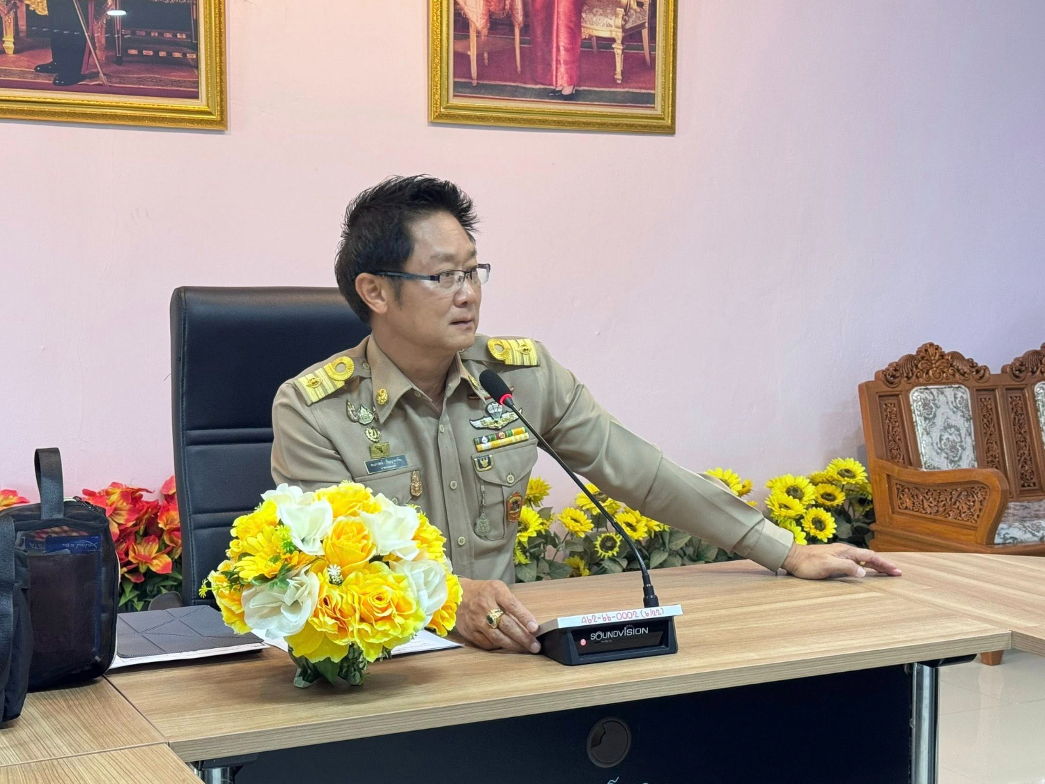 ประชุม การเตรียมการจัดสถานที่จุดบริการประชาชนช่วงวันหยุดเทศกาลสงการนต์และการจัดประเพณีวันงานสงกรานต์ของเทศบาล