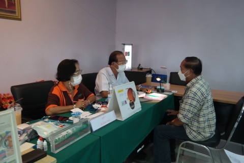 กิจกรรมตรวจสุขภาพผู้สูงอายุ ผู้พิการ และผู้ด้อยโอกาส ประจำงบประมาณ พ.ศ.2564